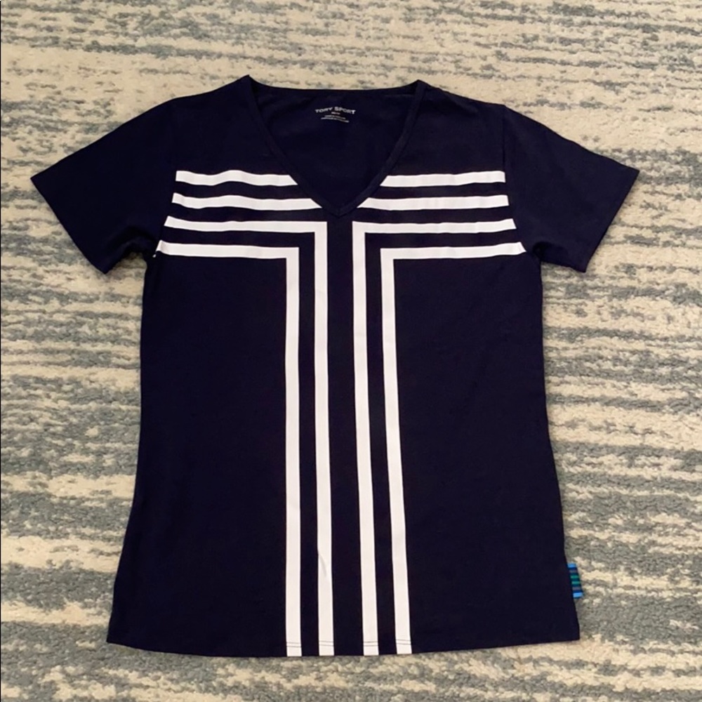 Tory Sport XS Activewear Navy/white T-shirt